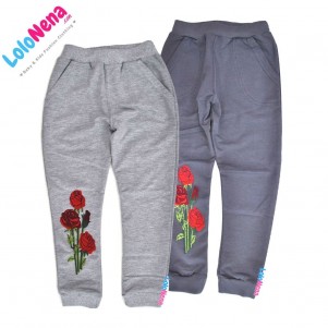 Športne hlače Rose - melanž sive