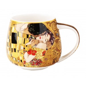 Skodelica Klimt iz porcelana v zlati barvi - sodček